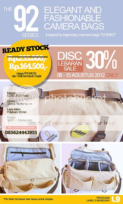 Jual 92 series fashionable camera bags, harga promo